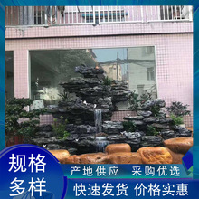 庭院天然英石假山室内外庭院假山石造景驳岸叠水景观石制作施工