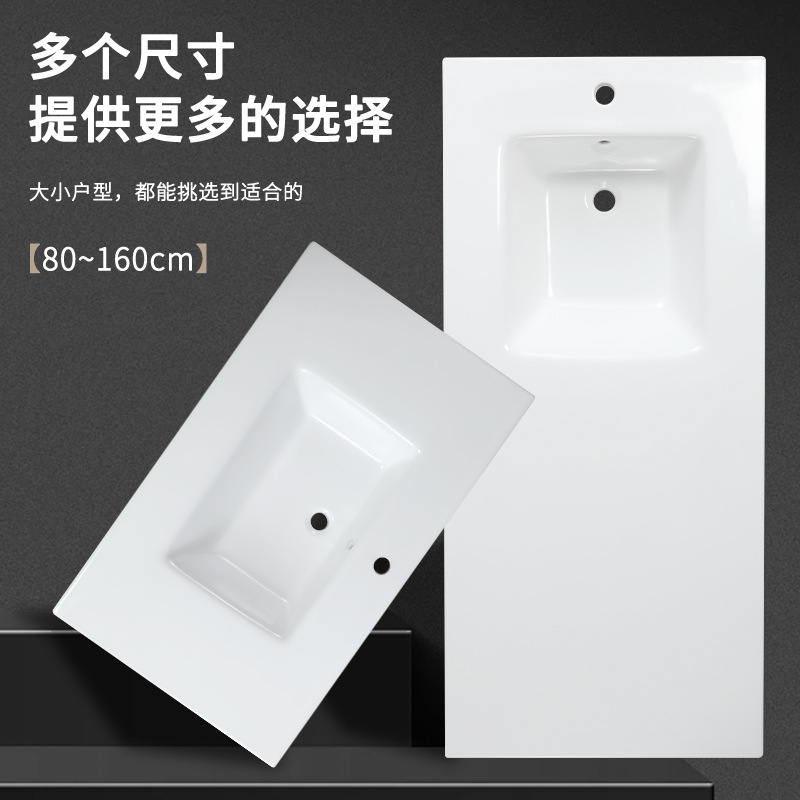 Cerámica integral lavabo 60 gran tamaño lavabo lava