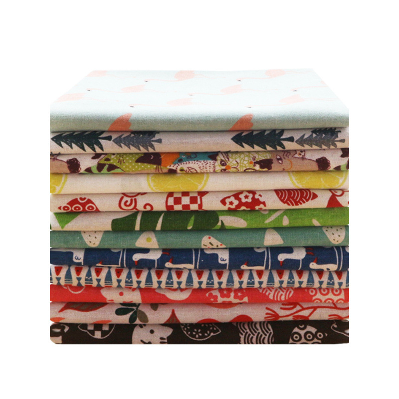 tela de lino de algodón tela de mesa cortina tela de tela de tela sofá tela hecha a mano procesamiento de tela