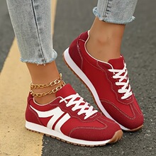 X 13460 Fashion Casual Lace-Up Flat Shoes ƴɫϵ����Ь