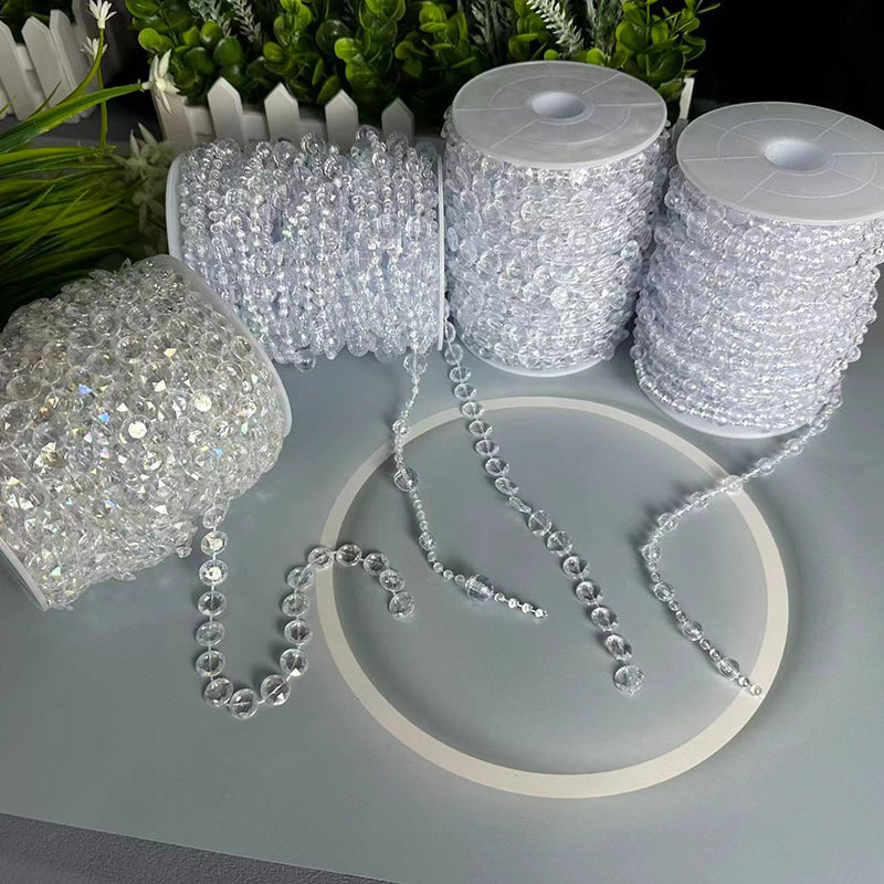 Acrylic bead curtain line curtain wedding road lead crystal string wedding scene stage ceiling decoration diy door curtain partition Acrylic bead curtain line curtain wedding road lead crystal string wedding scene stage ceiling decoration diy door curtain partition