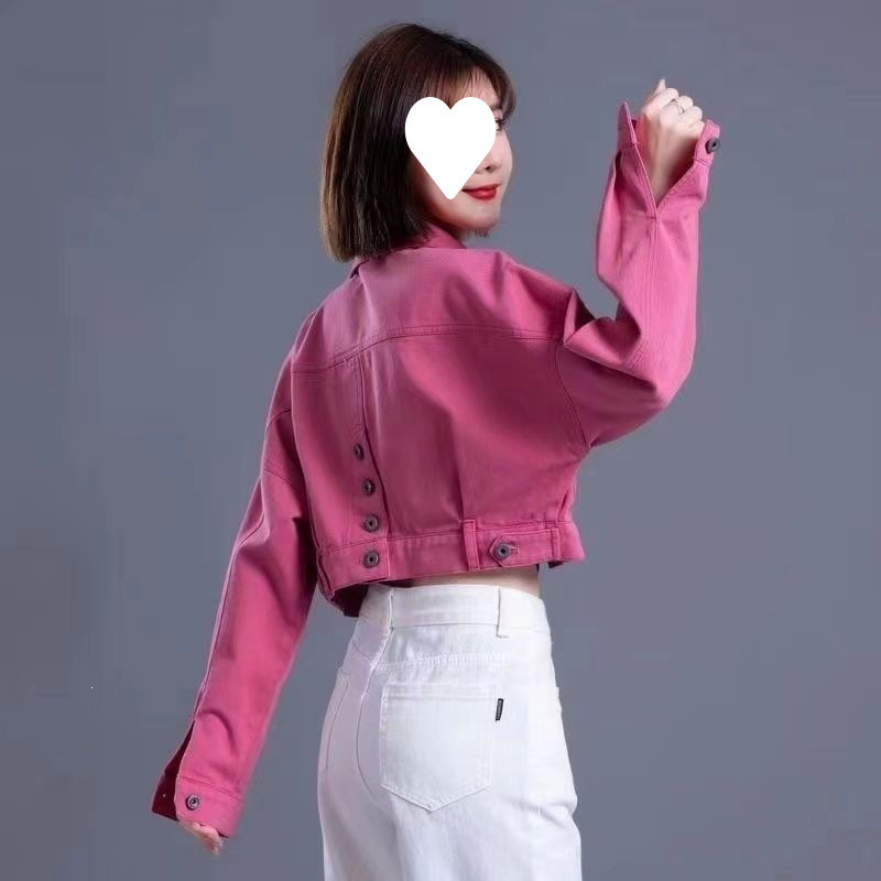 Simon Reiner Short Denim Jacket for Women, High-End Design, Niche Style, 2026 New Model, Women's Jacket for Spring