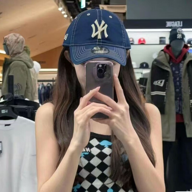 South Korea's New Era New Era 940 Peaked Cap Denim Large Label Soft Top Baseball Cap 920Ny Breathable Men's and Women's Hat