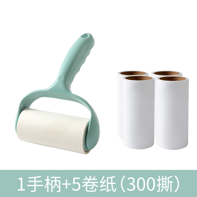 녹색 1 손잡이 + 5 롤 종이 (총 300 찢음)