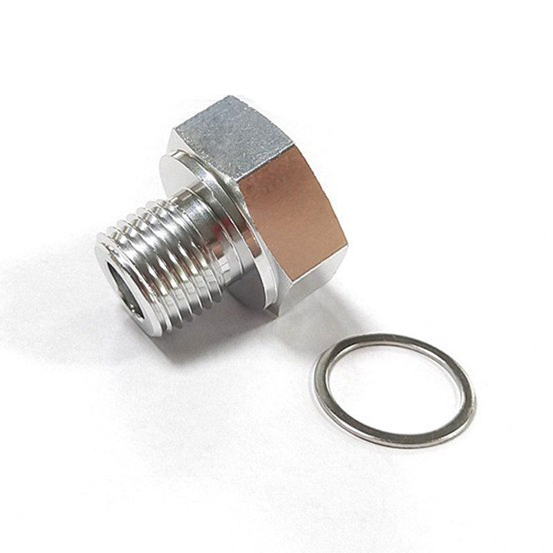 Conector de presión de combustible de acero inoxidable para motor de la serie LS para automóvil M16 * 1.5 rpm 1/8NPT sensor