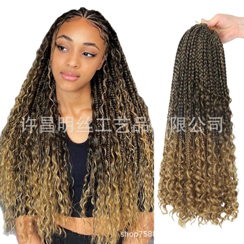非洲热销三股飞子Box Braids braids crochet hair 三股辫钩针发|undefined