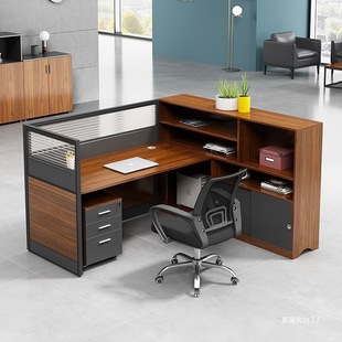 Staff Desk and Chair Combination Simple Modern Double Desk Office Financial Room Screen Desk