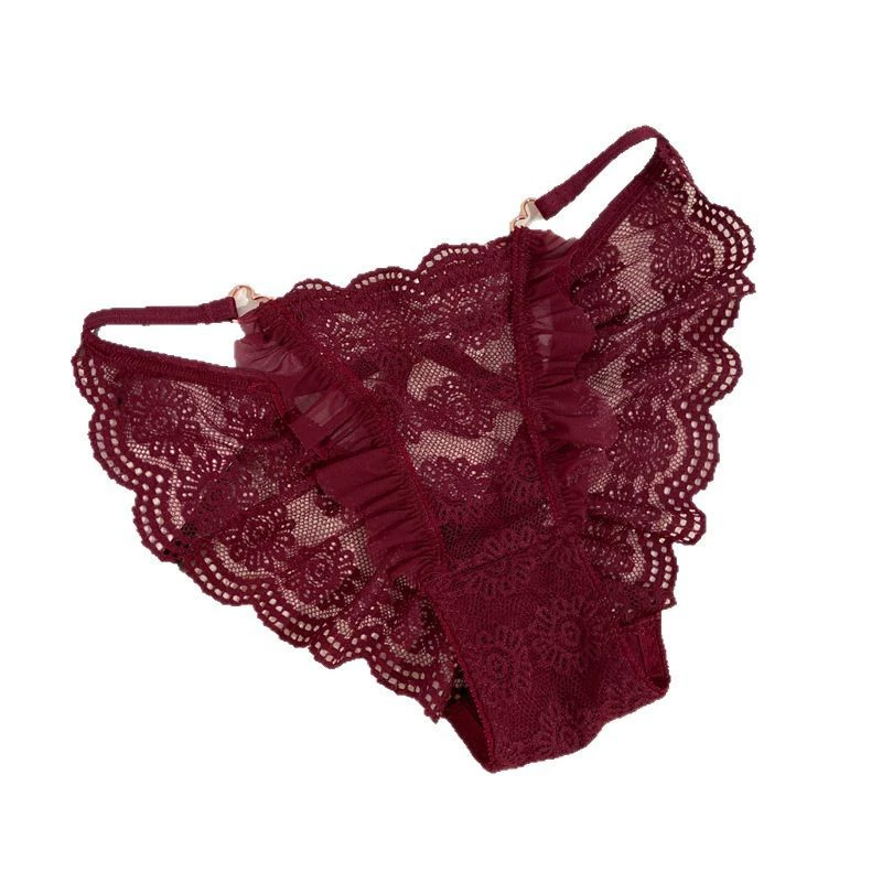 Lace red belt, sexy pants