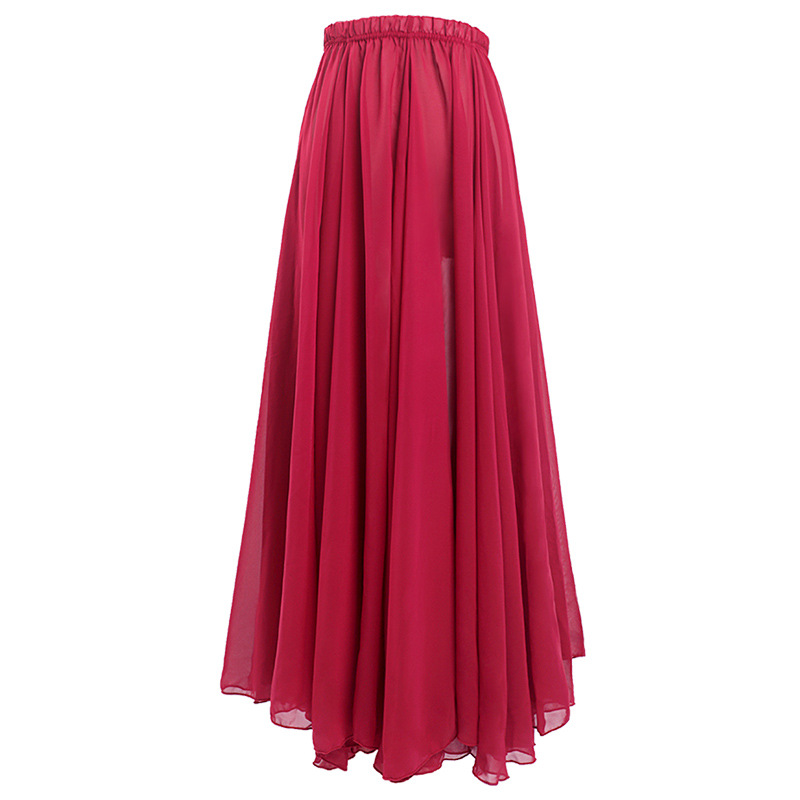 Ropa de baile clásico elegante de las mujeres Xinjiang Ropa de baile vestido de media longitud falda grande swing ropa de práctica de ballet moderno falda de gasa