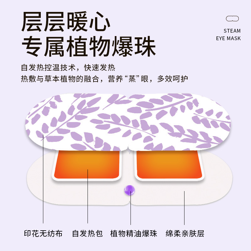 爆珠蒸汽热敷眼罩厂家代加工一次性草本香氛叶黄素爆珠蒸汽眼罩|undefined
