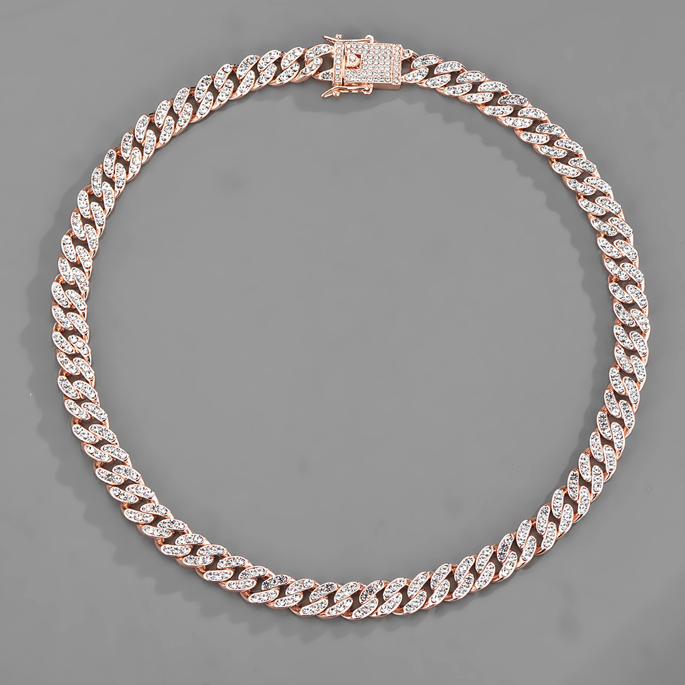 Collana a catena cuban hip hop full diamond da donna versatile_voghion.com