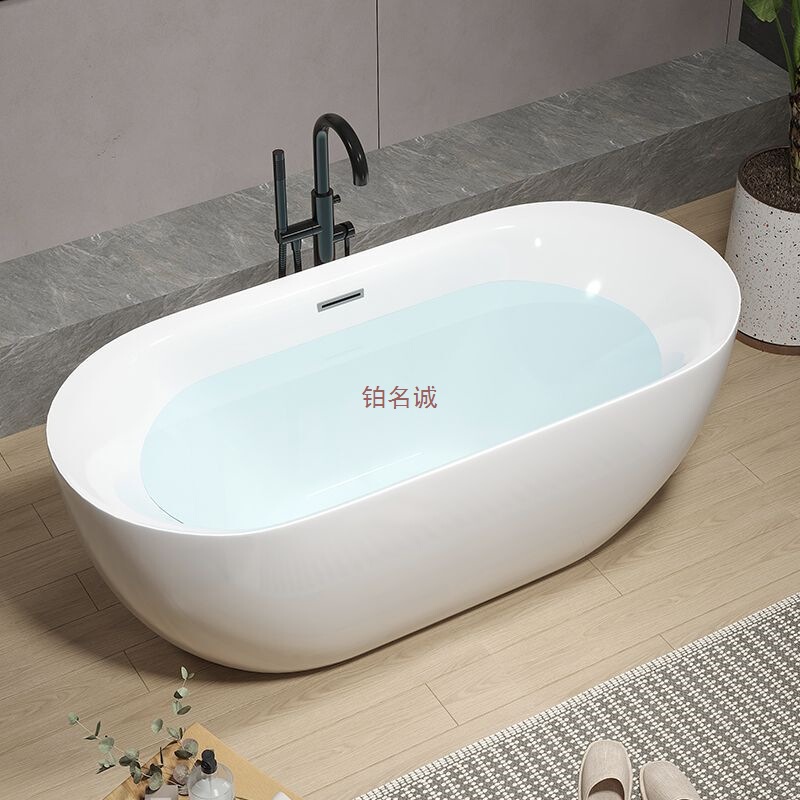 Bathroom Household Small Apartment Single Acrylic Adult Seamless One-Piece Hotel High-End Independent Bathtub Bathtub