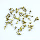 Metal two-foot nail color children's DIY mini 3mm paper special nail micro semicircle two-foot nail