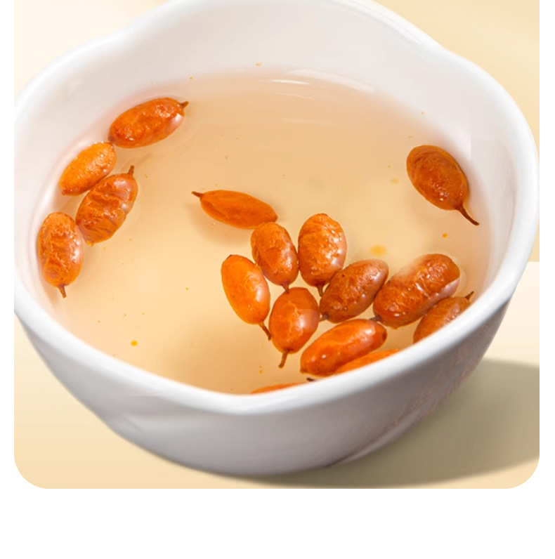Dried Sea Buckthorn Berries Sha Ji 果 500g Food Grade Herbal Fruit for Tea and Infusions preparation