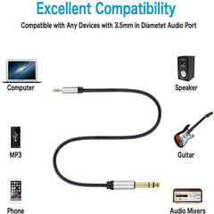 Audio cable 6.5mm to 3.5mm male-to-male microphone guitar mixing console audio cable 10 meters factory