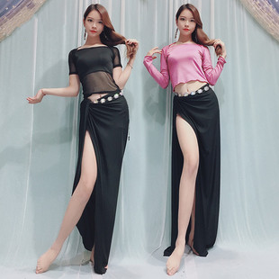 Belly Dance 2025 New Suit Long-Sleeved Top Hip Scarf Adult Oriental Dance Practice Performance Clothing Group Clothing for Beginners