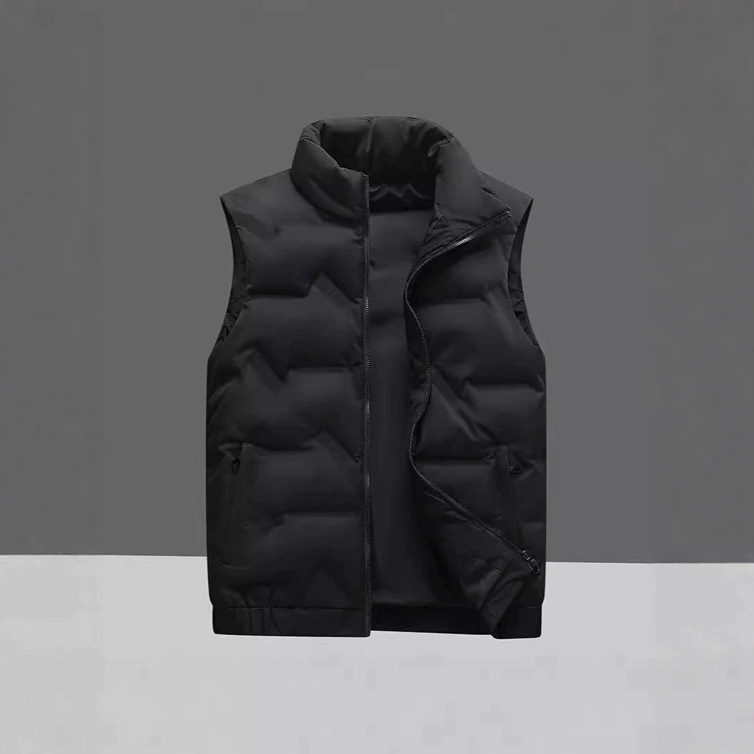 Новый мужской пуховик осени и зимы с воротником-стойкой, больших размеров, утолщенный повседневный универсальный теплый жилет 7X.