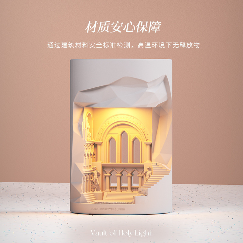 香薰融蜡灯浪漫欧式复古床头台灯高级感卧室香薰蜡烛氛围灯小夜灯|undefined