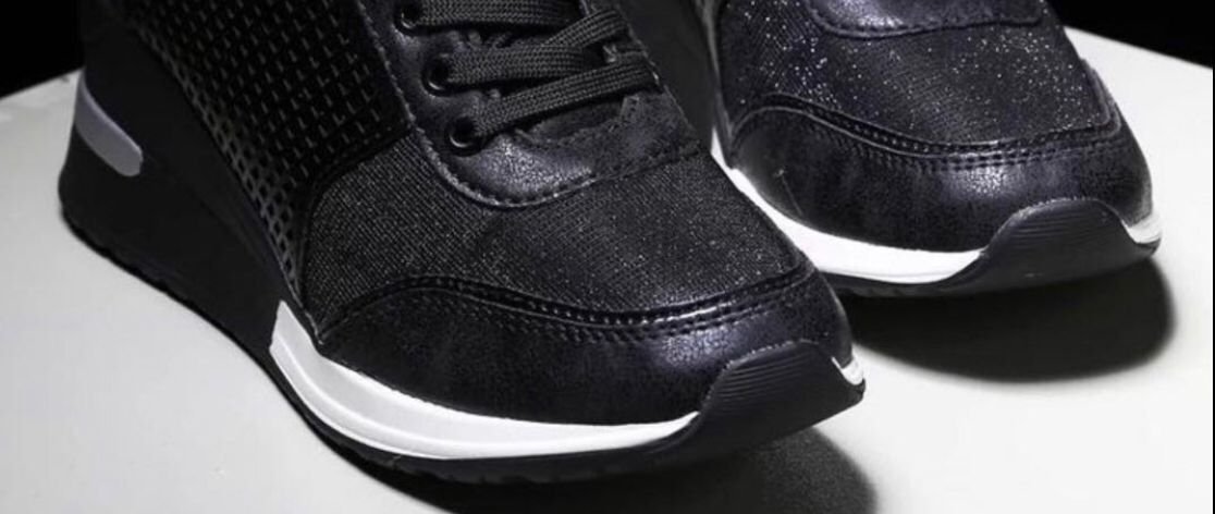 Chaussures de sport de loisirs pour femmes, nouvelle collection automne, grande taille, semelle épaisse, tête ronde, couleur unie_voghion.com