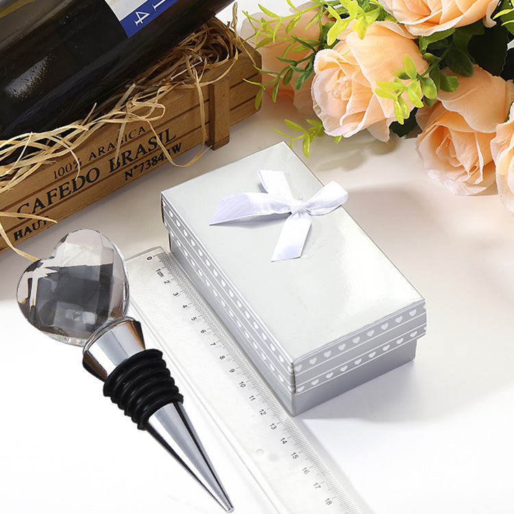 하트 모양 크리스탈 와인 스토퍼