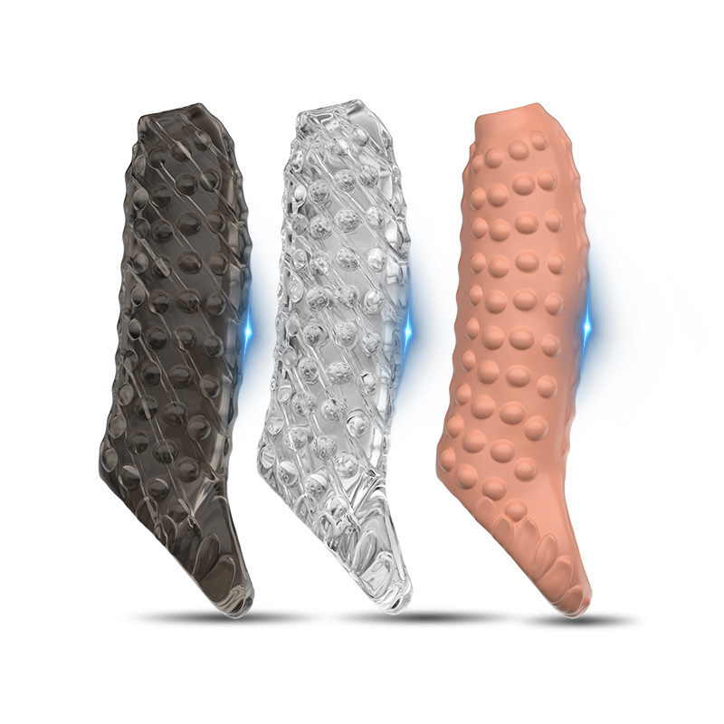 C665 Men's Enlarged Penis Sleeve, Semen Locking Delay Sleeve, Sexy Crystal Sleeve, Wolf Tooth Sleeve, Semen Locking Ring Crystal Sleeve Wholesale
