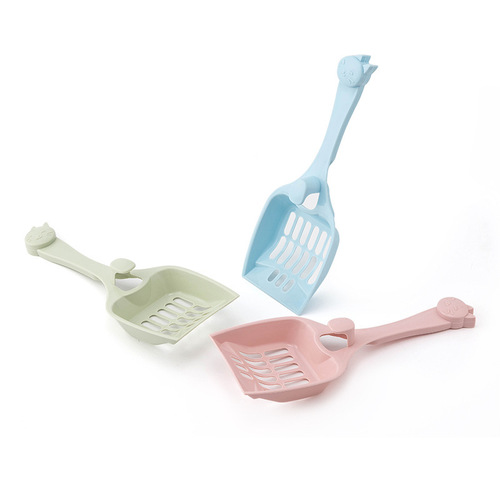 Pet Cat Litter Scoop Cat Cleaning Supplies Litter Box Cleaning Tool with Hook Can Be Hooked on Litter Box