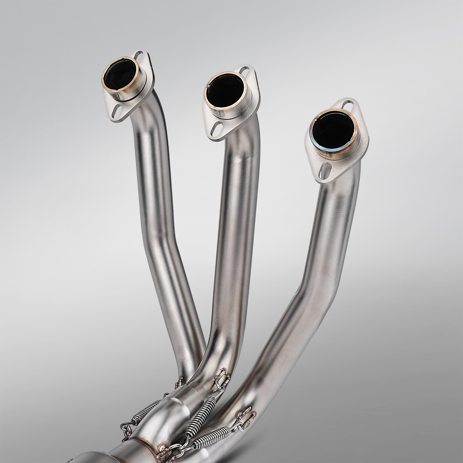 Cfmoto 675Sr Motorcycle Exhaust Pipe Modification with Bottom Exhaust and Front Stainless Steel Exhaust Pipe Section