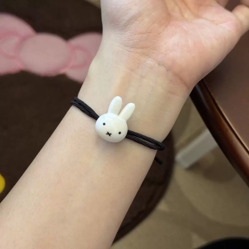 可爱米菲兔发绳卡通情侣闺蜜小皮筋甜美森系少女发圈超萌ins头绳|undefined