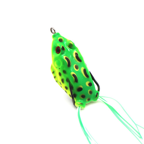 Fishing Lure for Black Bass, 5g, 8g, 13g, Artificial Frog Lures with Double Hooks, Green Head Fish Imitation Bait