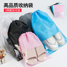 鞋子束口收纳袋定制加厚无纺布透明防尘袋干洗店酒店拖鞋防尘套