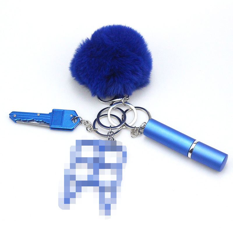 Lady Hairball Alloy Self-defense Keychain display picture 4