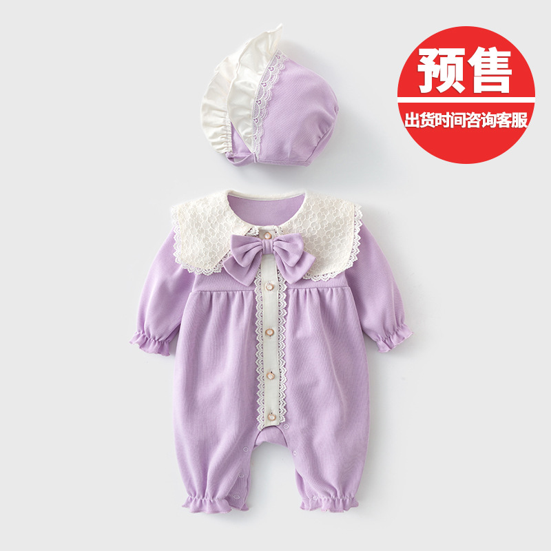 Ropa de bebé para primavera y otoño, ropa para niña de un año, ropa infantil estilo otoño, ropa de bebé de manga larga clase A para gatear