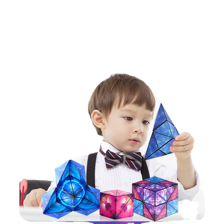 magnetic three dimensional geometric Rubik's cube