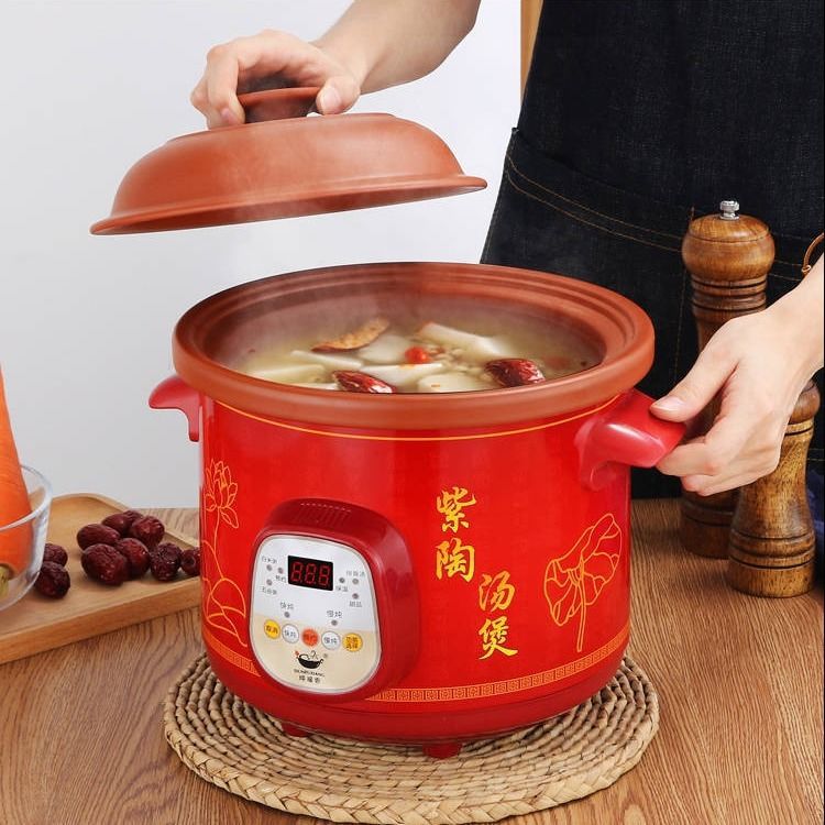 家用全自动紫砂电炖锅电砂锅煮粥陶瓷养生烫煲BB粥锅药膳锅