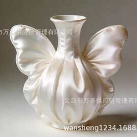 Fluted Petal Vase 花瓣竖纹花瓶法式居家桌面艺术插花摆件26822