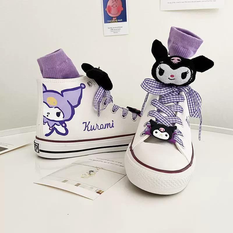 Cloth Japanese shoes for elementary school students, cartoon fresh sneakers
