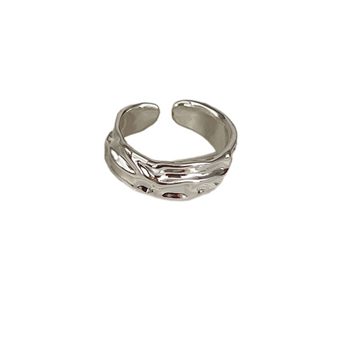 Cold style ~ silver ring for women  new niche design ins light luxury index finger ring personalized couple ring