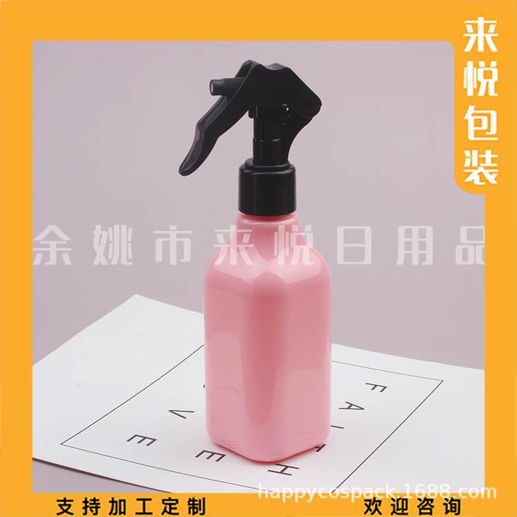 200ml喷雾方形PET瓶粉红喷雾瓶200ML酒精喷壶化妆水方形喷壶