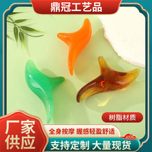厂家直供拨筋经络大号三角雀按摩器蜜蜡点穴棒足底腿部穴位按摩锥