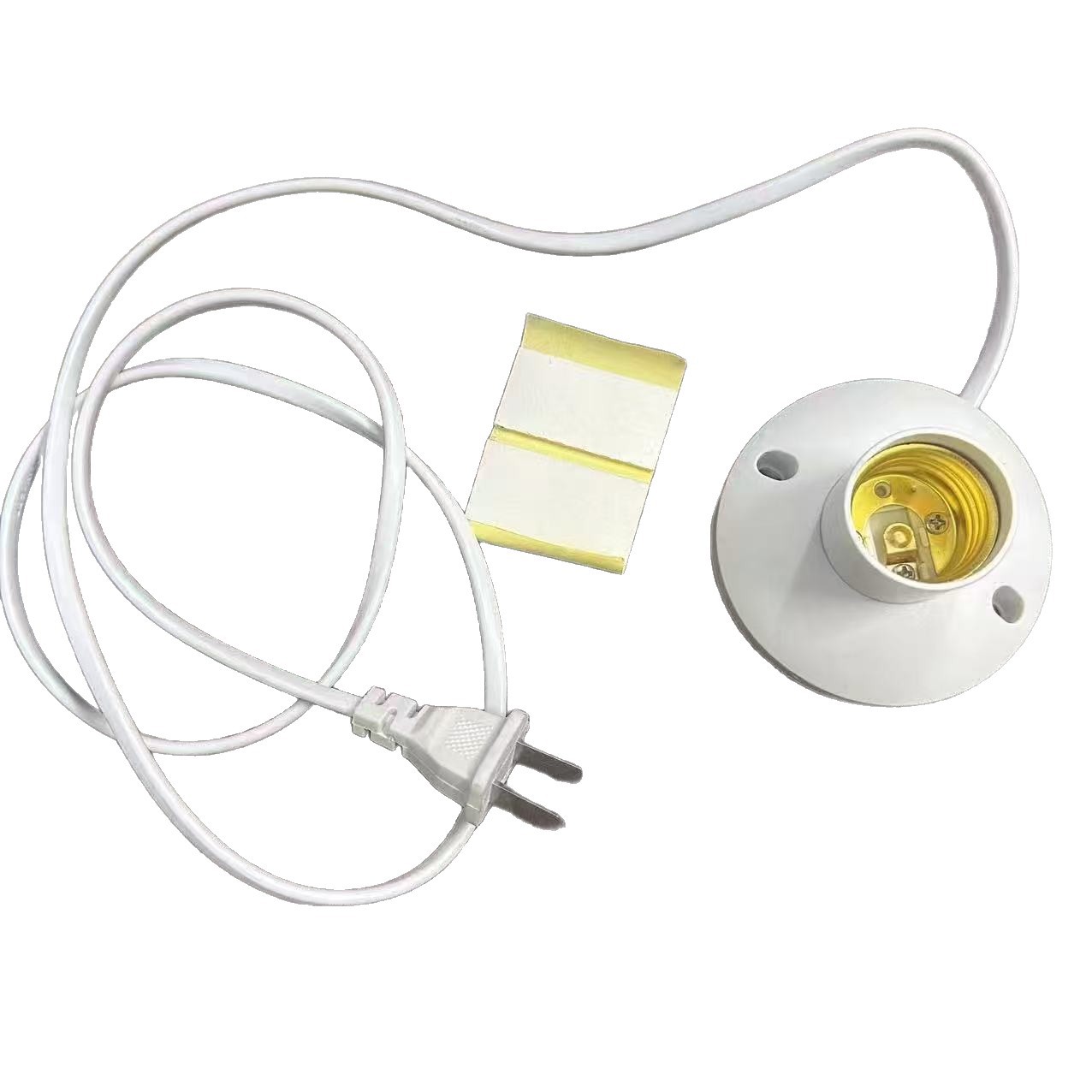 Línea de lámpara de puerto de tornillo E27 Cabeza de lámpara de cable con cable de pared de escalada con cable de extensión de enchufe de cable de lámpara LED colgante bombilla de línea