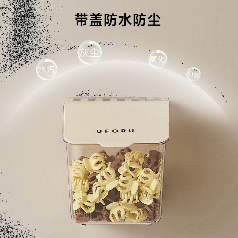 壁挂式发饰收纳盒儿童发夹发卡首饰盒皮筋头绳整理盒头饰置物架子|undefined