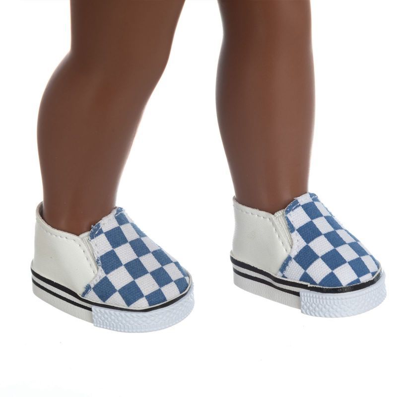 Cross-border best-selling doll shoe accessories: 14-inch American girl doll canvas doll shoes, 3-point shoes, 6-point doll shoes pic 7