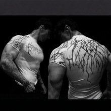 美式潮牌Breathedivinity男士运动健身T恤弹力紧身训练服上衣短袖