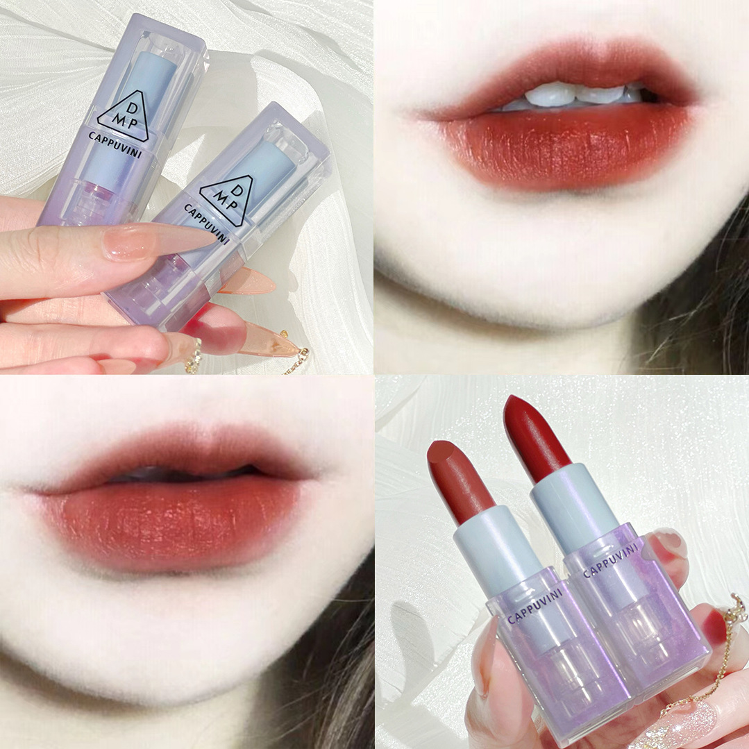 Capo Vini High Appearance Level Transparent Navy Blue Tube Lipstick Matte Matte Velvet Student Fair Natural Look [Special Offer] undefined