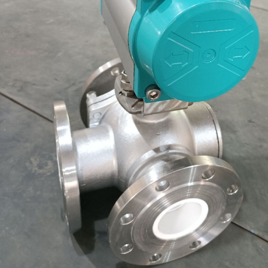 双作用气动带三联件球阀Q645TC-25P不锈钢陶瓷法兰球阀用途