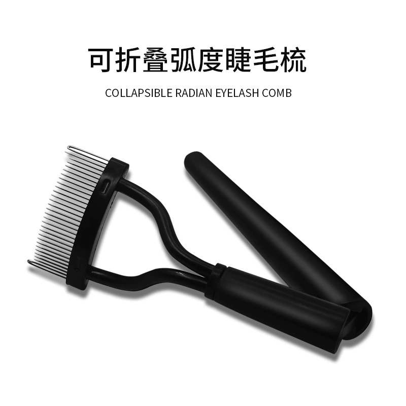 Handheld plastic crooked brush for eyelashes