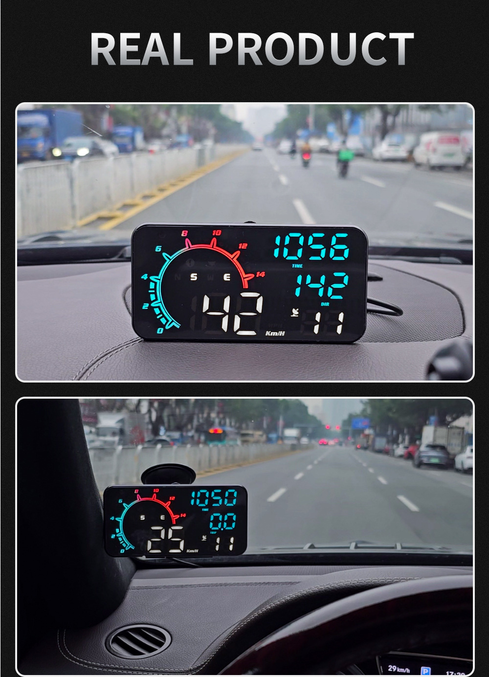 Cross-border universal HUD head-up display for cars, GPS speed, time, date, altitude, compass head-up instrument G11