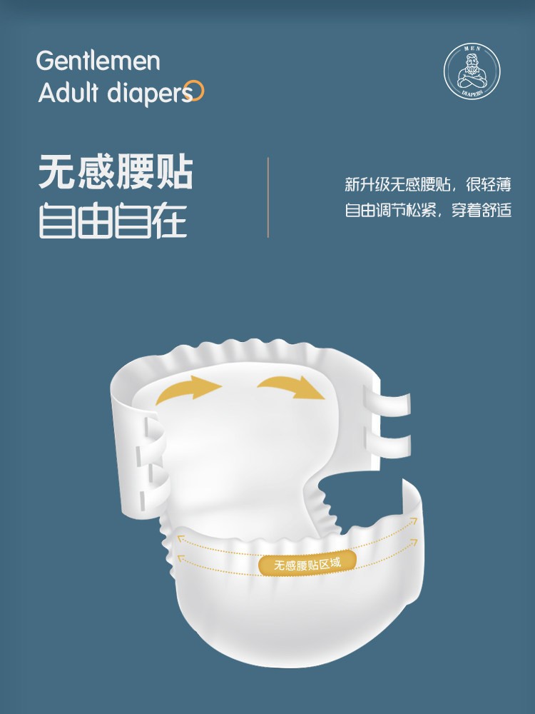 老來福成人紙尿褲男士專用老人用尿不濕80片老年人紙尿布護理墊