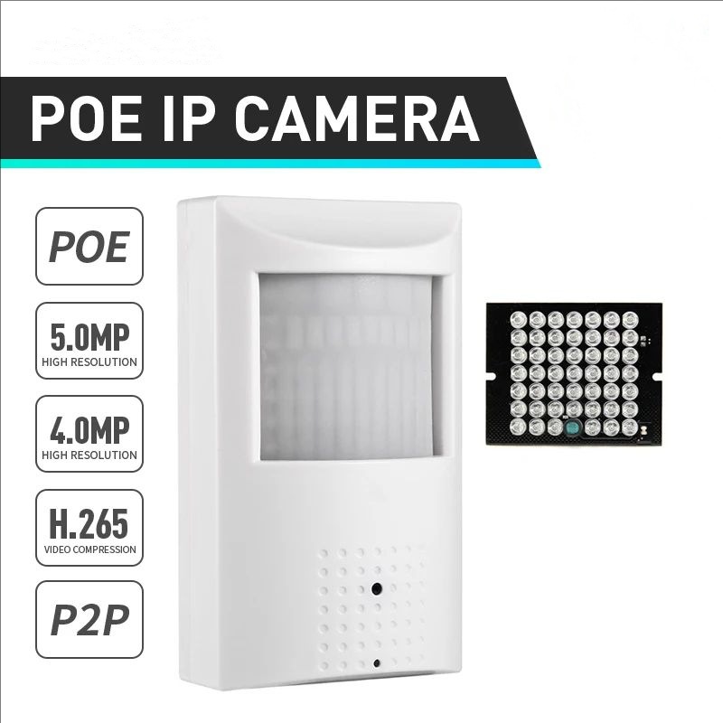Network 4Mp Audio Pickup 1080P Surveillance Infrared Camera 5Mp Ethernet Poe Audio Camera with Audio Pickup and Night Vision