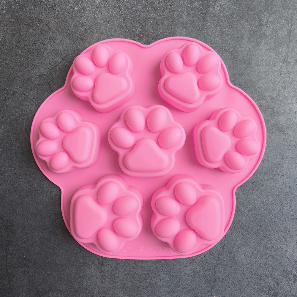 7 garras de gato 230 dulces chocolate molde de silicona horneado galletas molde de decoración de pastel molde de pudín helado